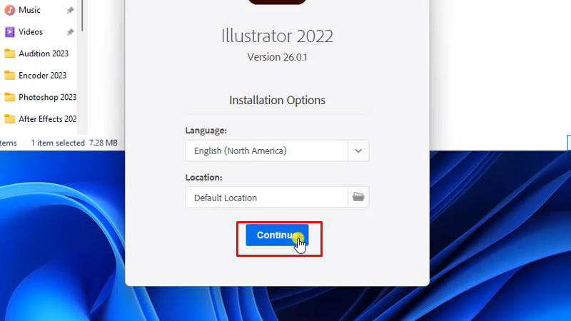 Adobe Illustrator 2022 Cách cài đặt đơn giản nhất 12 bấm Continue